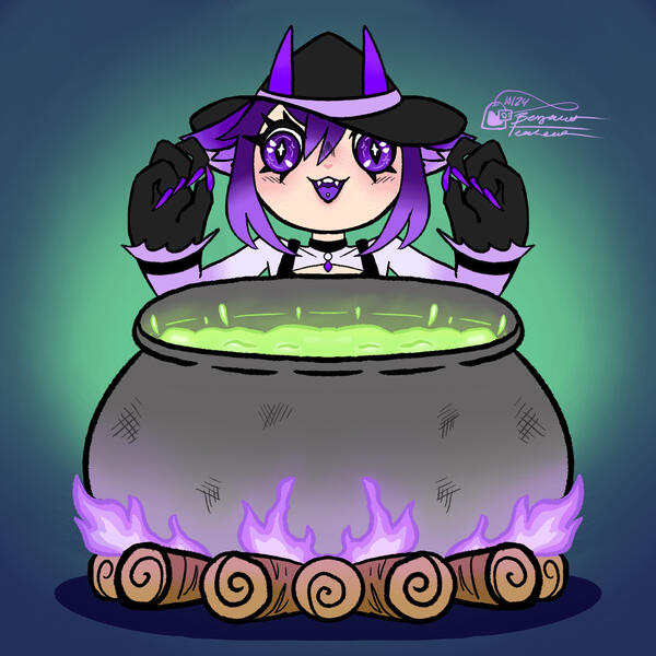 Witch Character Halloween Art 2024