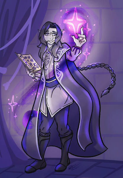 Artfight 2026 Elf Mage